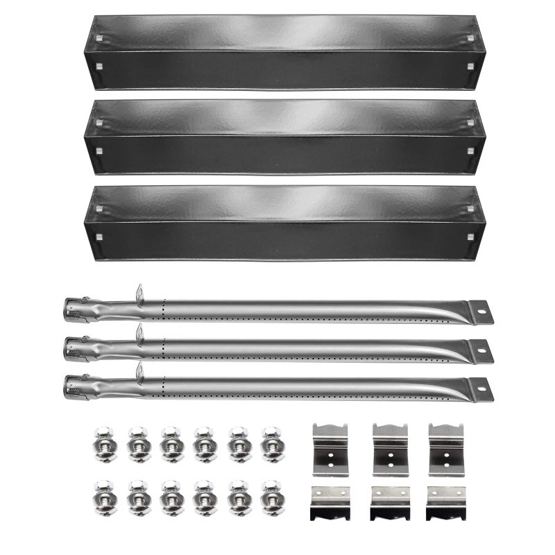 Hongso Grill Replacement Parts, Burners, Hanger Brackets, Heat Plates for Char Griller 5050, 5650, 3001, 3008, 3030, 4000, 5252, 5072 Gas Grill - Image 1